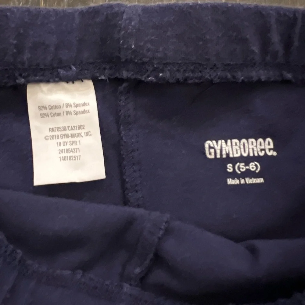 Gymboree Girls Navy 1 Leggings and 2 Shorts  Small (5/6)